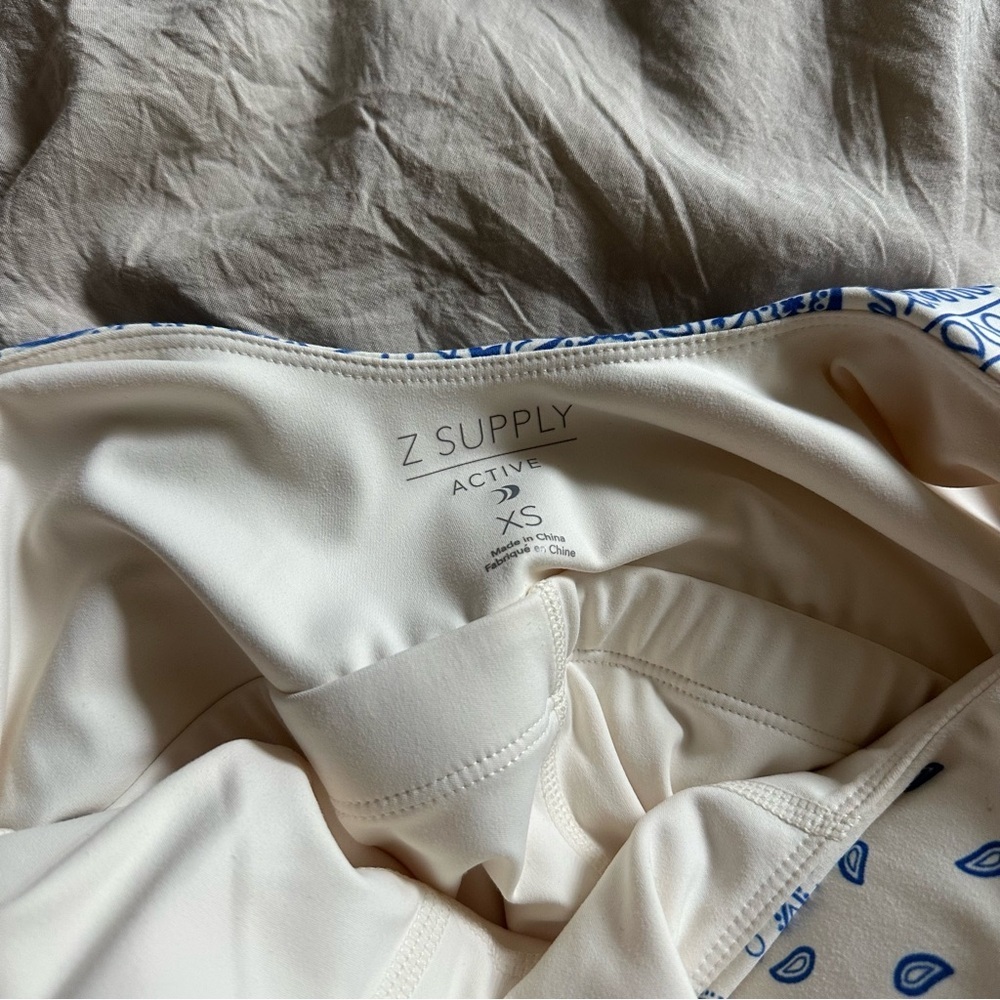 Z Supply Active Palisade’s Bandana Dress Western Blue and White XS NWT - Picture 11 of 11